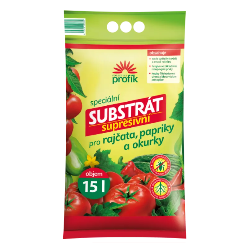Supresívny substrát pre paradajky, papriky a uhorky - PROFÍK - 15 l