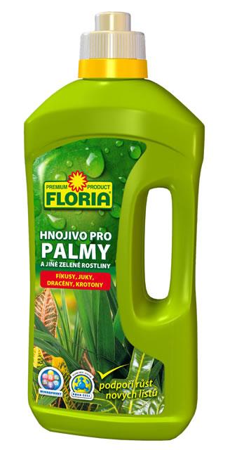 Tekuté hnojivo na palmy a iné zelené rastliny - FLORIA - 1l