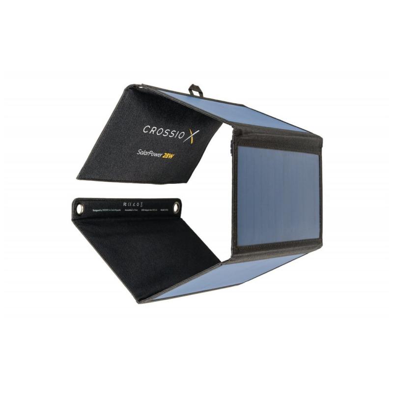 Solárny panel Crossio SolarPower 28W 2.0, nabíjačka, 1x USB, 1x USB-C