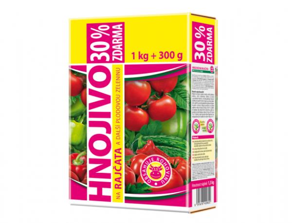 Hnojivo FORESTINA STANDARD na paradajky+plodovú zeleninu 1kg+300g